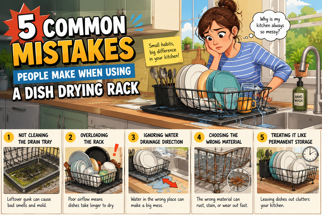 5 Common Mistakes People Make When Using a Dish Drying Rack