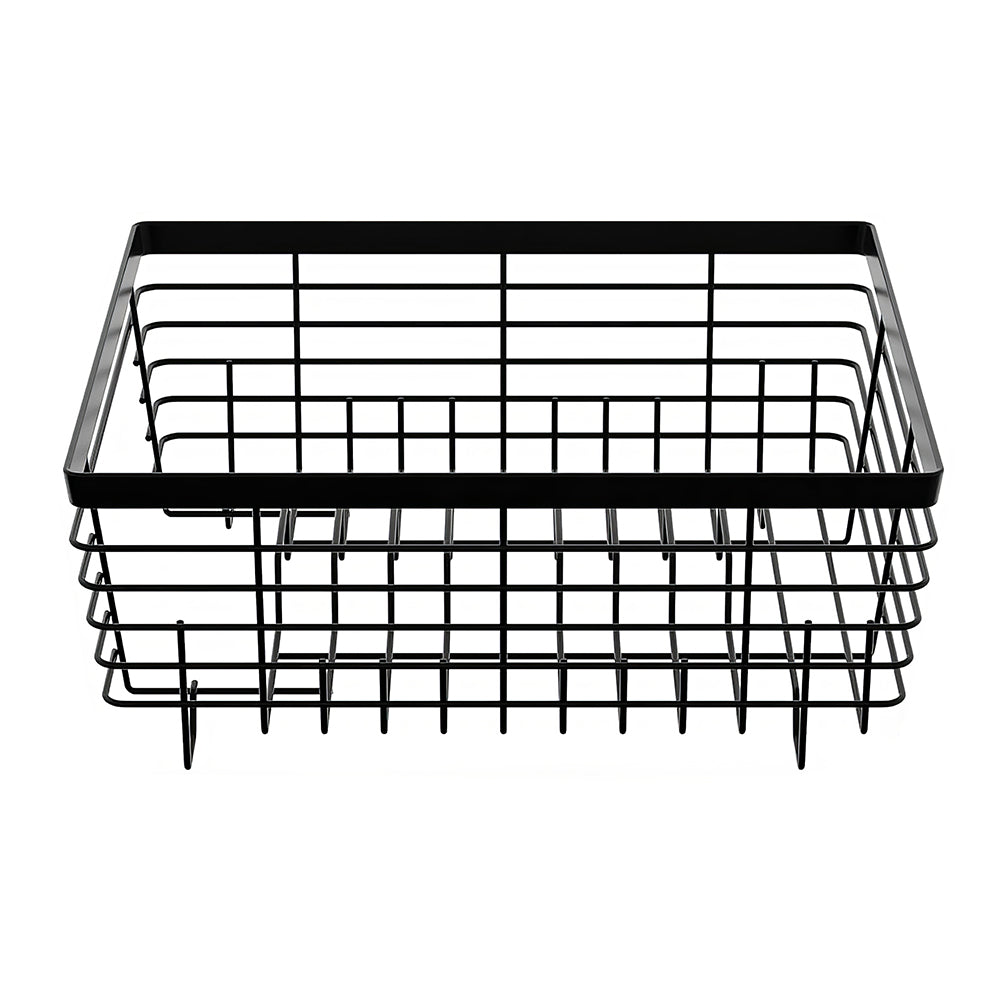 Kitchen Dish Drying Rack Set with Drainboard Full Mesh Utensil Holder Silverware Caddy