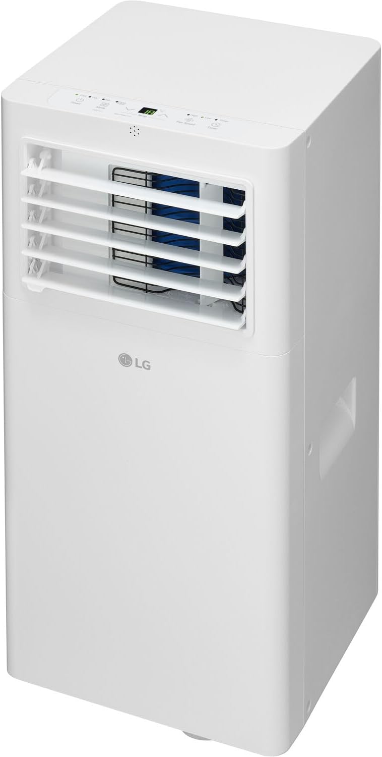 LG 8,350 BTU (DOE) / 12,000 BTU (ASHRAE) Smart Portable Air Conditioner, Cools 350 Sq.Ft. (14' x 25' room size),Smartphone & Voice Control works with LG ThinQ, Amazon Alexa and Hey Google, 115V woonhhop