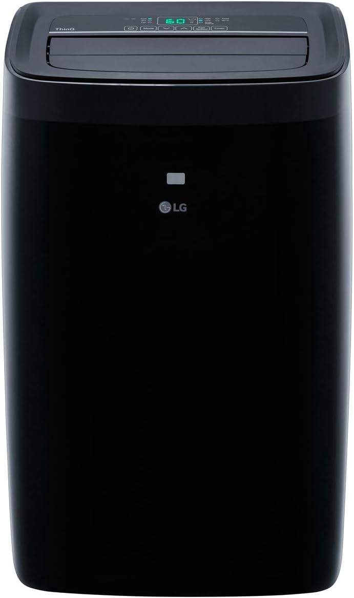 LG 8,350 BTU (DOE) / 12,000 BTU (ASHRAE) Smart Portable Air Conditioner, Cools 350 Sq.Ft. (14' x 25' room size),Smartphone & Voice Control works with LG ThinQ, Amazon Alexa and Hey Google, 115V woonhhop