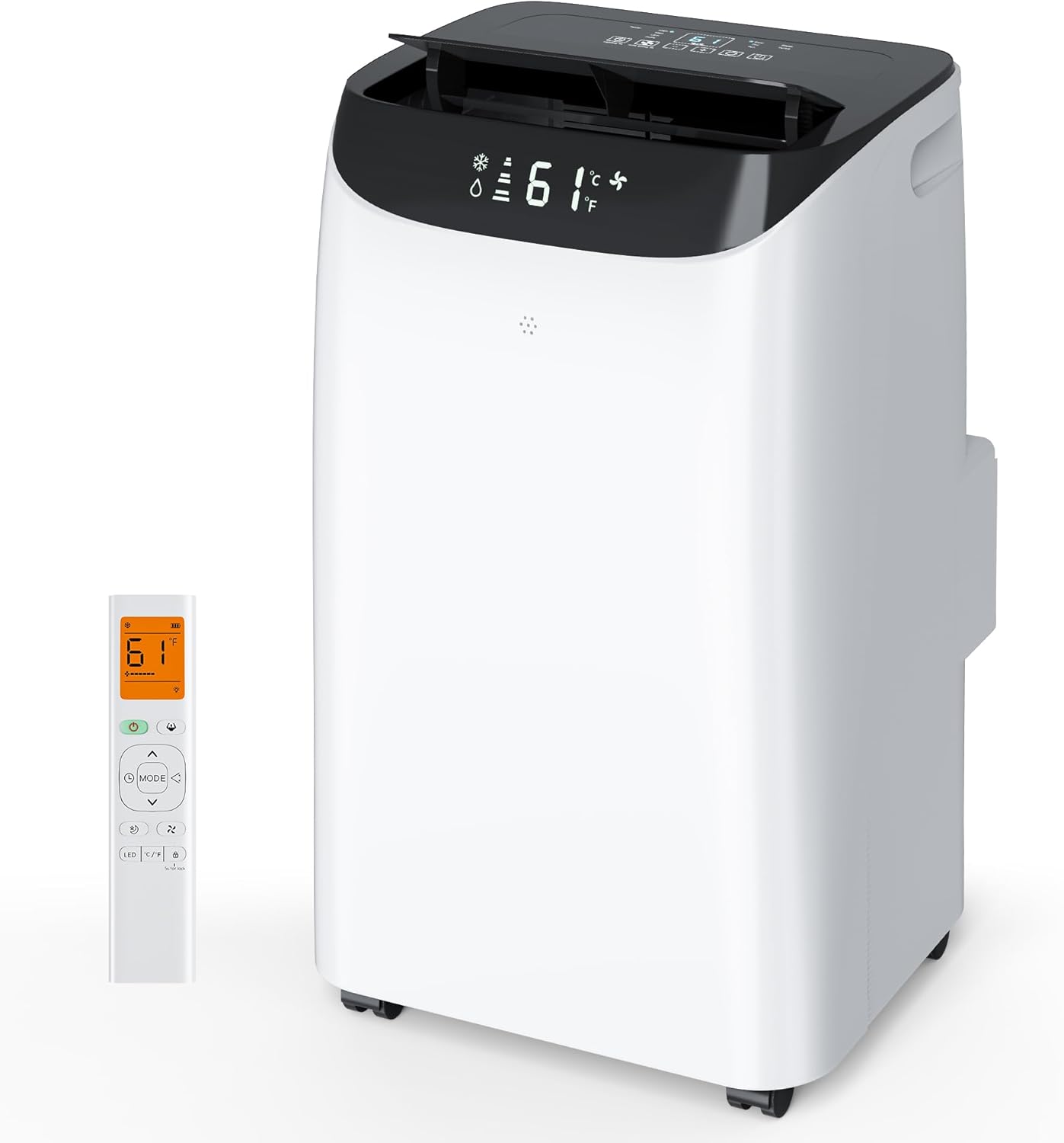 Inverter 16000BTU Portable Air Conditioners with Remote, Free Stand Cooling Portable AC Unit for Room up to 800 sq.ft, with Dehumidifier & Fan, Dual Hose, Quiet Sleep Mode(42dB), Windows Kit woonhhop