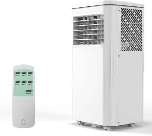 8,000 BTU Portable Air Conditioners, Quiet Portable Cooling AC Unit Up to 350 Sq.Ft. with Dehumidifier, 24H Timer, Sleep Modes, 3 in-1 AC Unit with Remote Control, for Bedroom, Room, Office,Apartment woonhhop
