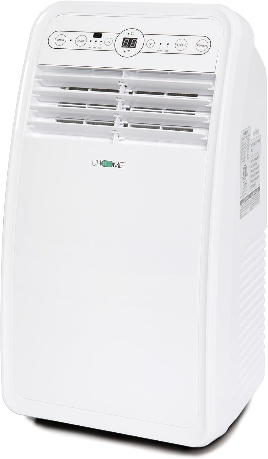 Uhome Portable Air Conditioner, 8000 BTU Compact AC Unit with Cooling, Dehumidifier, Fan, Remote Control and Window Mount Kit Included, White woonhhop