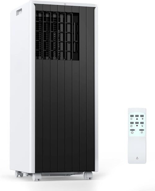 8,000 BTU Portable Air Conditioner, AC Unit with Built-in Cool, Dehumidifier & Fan Modes for Room up to 350 sq.ft, Conditioner Remote Control, 24 Hour Timer, Installation Kit woonhhop