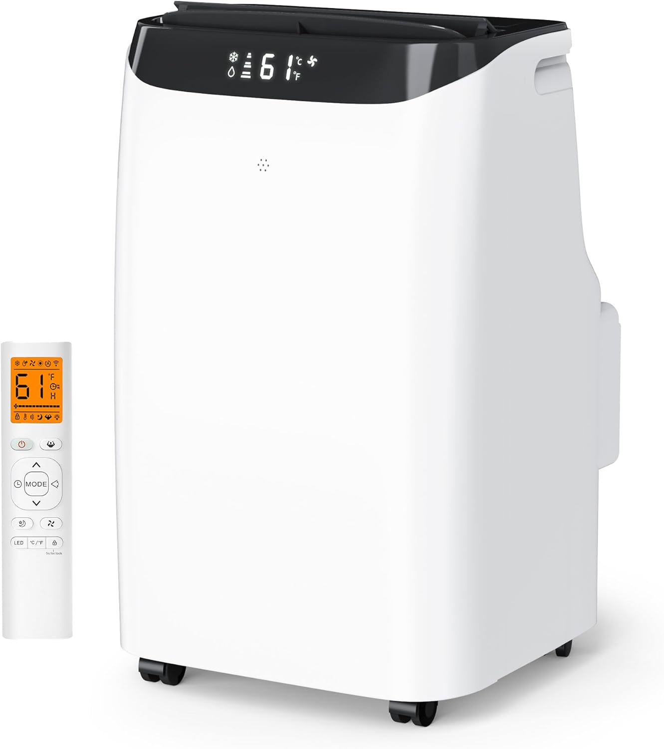 16,000 BTU Inverter Portable Air Conditioner with Remote, Free Stand Cooling Portable AC Unit for Room up to 800 sq.ft, with Dehumidifier & Fan,Dual Hose,Windows Kit,Quiet Sleep Mode(45dB) woonhhop