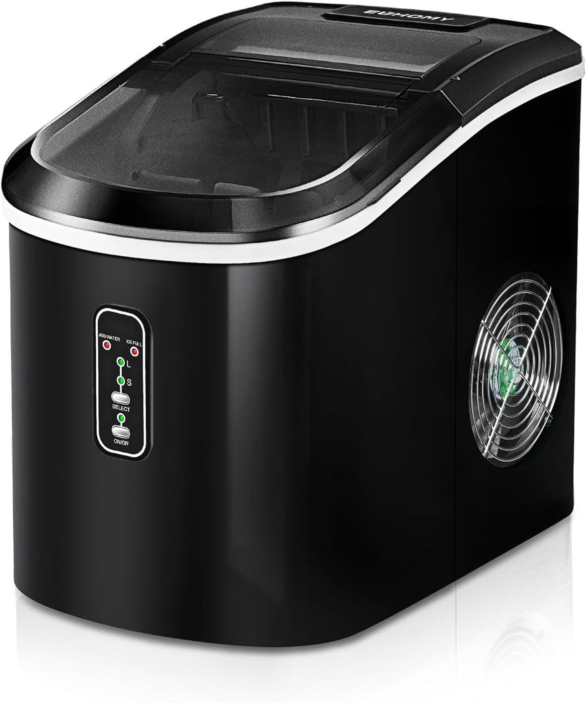 EUHOMY Nugget Ice Maker Countertop, 40Lbs/24H Pebble Ice Maker Machine, Self-Cleaning Countertop Sonic Ice Makers with Ice Scoop&Basket, Pellet Ice Maker Machine for Home/Kitchen/Office woonhhop