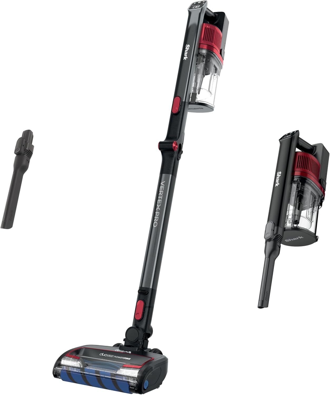 Shark Cordless Vacuum Cleaner with HEPA Filter, Lightweight, Portable, Rechargeable, Powerful Pet Hair Pickup, Removable Handheld, Crevice Tool, Dusting Brush, 50-min Runtime, Blue, IZ363HT woonhhop