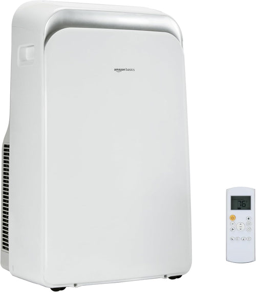 Amazon Basics 3-In-1 Portable Air Conditioner with Remote, Timer, Sleep Mode, Auto Swing, Dehumidifier, 10000 BTU (ASHRAE)/6000 BTU (SACC), Cools Bedroom Up to 450 Sqf, White woonhhop