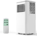 8,000 BTU Portable Air Conditioners, Quiet Portable Cooling AC Unit Up to 350 Sq.Ft. with Dehumidifier, 24H Timer, Sleep Modes, 3 in-1 AC Unit with Remote Control, for Bedroom, Room, Office,Apartment woonhhop
