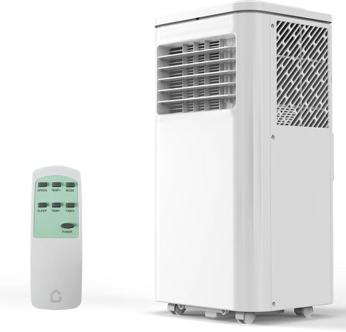 8,000 BTU Portable Air Conditioners, Quiet Portable Cooling AC Unit Up to 350 Sq.Ft. with Dehumidifier, 24H Timer, Sleep Modes, 3 in-1 AC Unit with Remote Control, for Bedroom, Room, Office,Apartment woonhhop