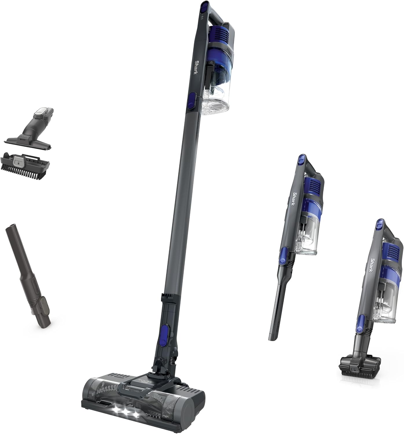 Shark PowerPro Reveal Plus Cordless Vacuum, FloorDetect & Dirt-Reveal Technology, HEPA Filter, Carpet & Hard Floor, Rechargeable, Charcoal, IZ376H woonhhop
