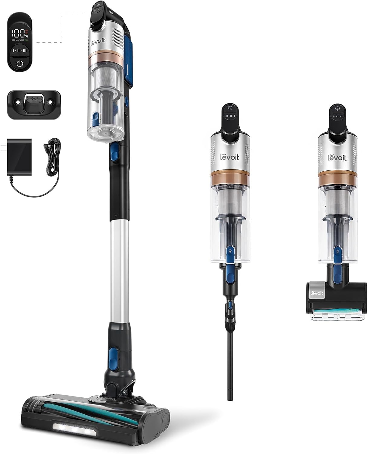 LEVOIT Cordless Vacuum Cleaner with HEPA Filter, Stick Vac with Tangle-Resistant Design, Up to 60 Mins, Powerful Suction, Lightweight, Mini Motorized Brush, for Carpet, Hard Floor, Pet Hair, LVAC-300 woonhhop