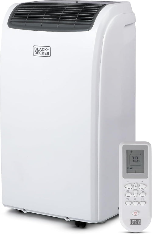 BLACK+DECKER Smart Portable Air Conditioner, 12,000 BTU for Rooms up to 550 Sq. Ft., Smart Portable AC with Follow Me Remote and Window Kit, BPACT12WT, White woonhhop