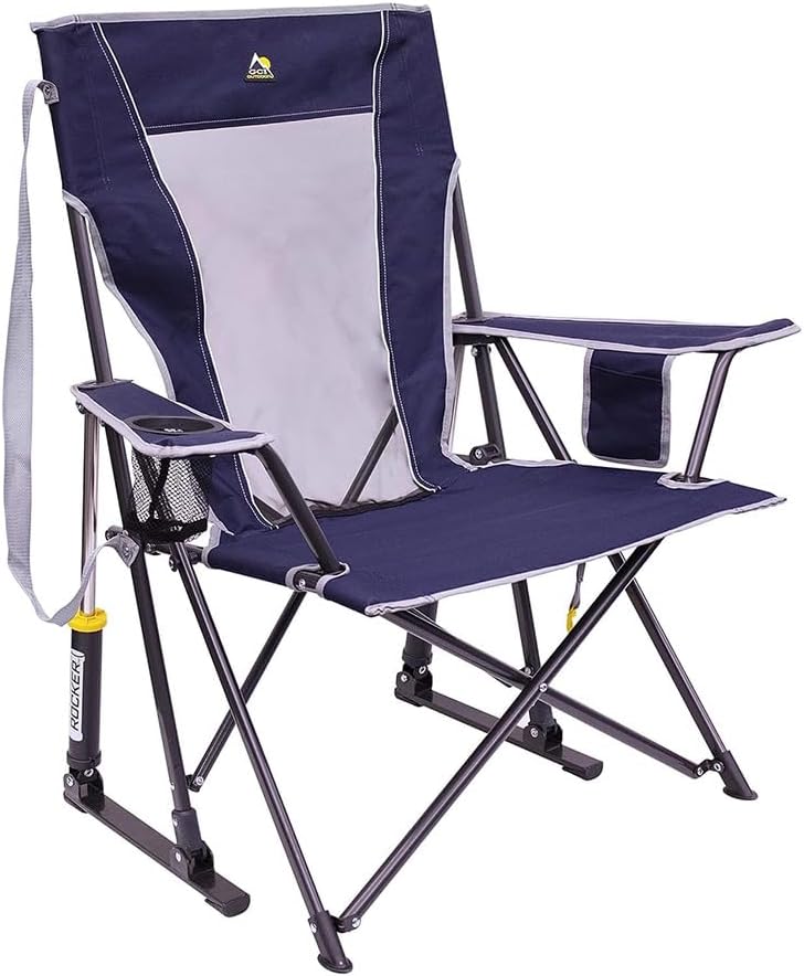 GCI Outdoor Sunshade Rocker Outdoor Rocking Chair with Canopy woonhhop