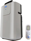 Whynter Portable Air Conditioner 12,000 BTU with Dual Hose Dehumidifier & Cooling Fan for 400 Sq Ft Rooms, Includes AC Unit Window Kit Elite ARC-122DS (7,000 SACC), Silver woonhhop