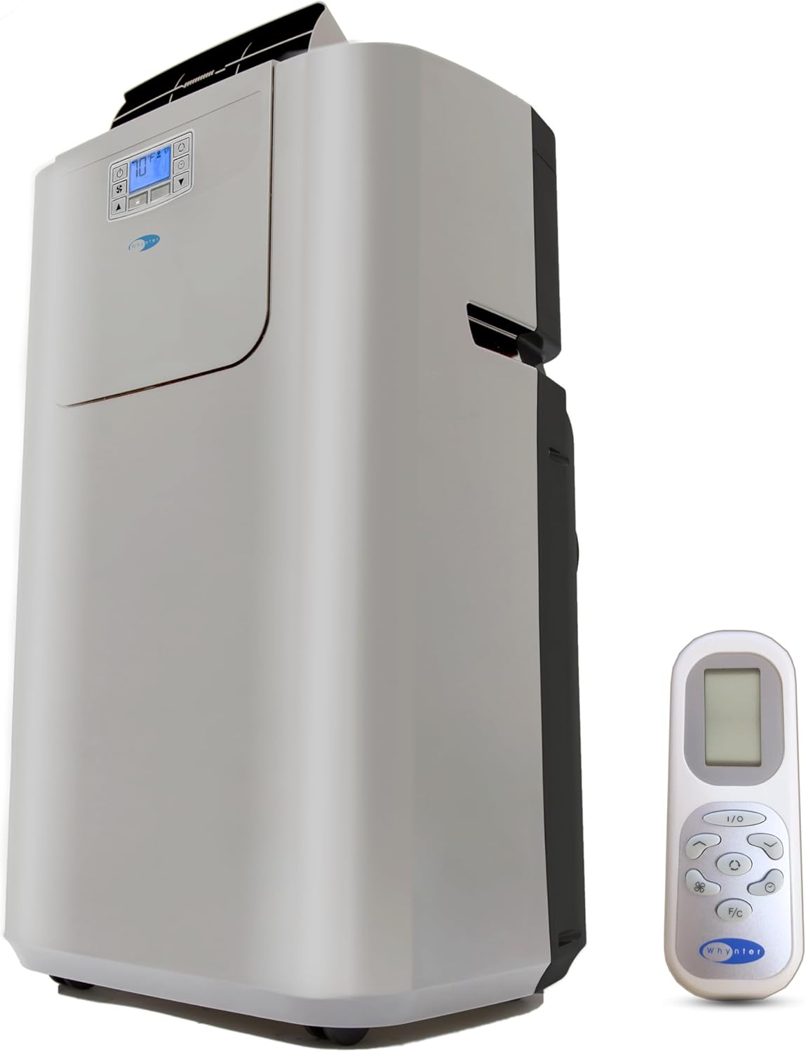 Whynter Portable Air Conditioner 12,000 BTU with Dual Hose Dehumidifier & Cooling Fan for 400 Sq Ft Rooms, Includes AC Unit Window Kit Elite ARC-122DS (7,000 SACC), Silver woonhhop
