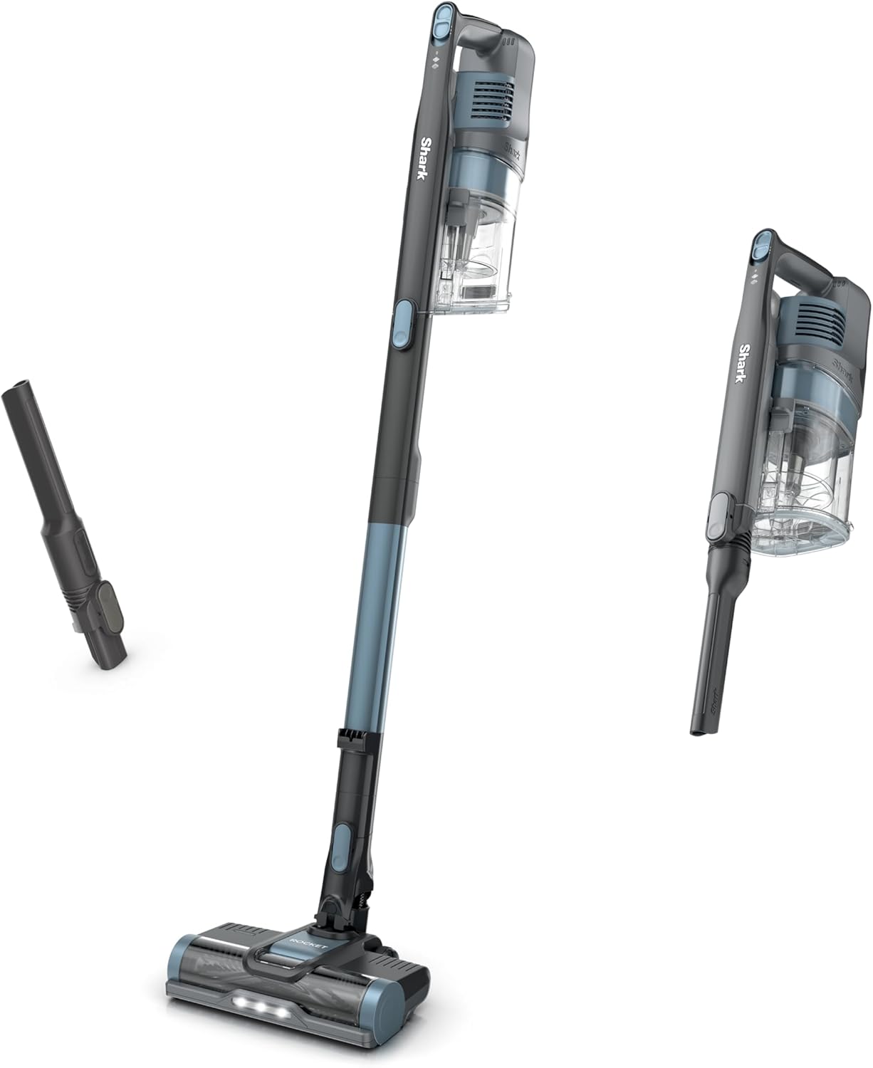 Shark PowerPro Reveal Plus Cordless Vacuum, FloorDetect & Dirt-Reveal Technology, HEPA Filter, Carpet & Hard Floor, Rechargeable, Charcoal, IZ376H woonhhop