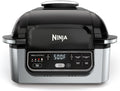 Ninja | Indoor Grill | Foodi | 5-in-1 (Grill, Air Fry, Roast, Bake, and Dehydrate | Fits up to 3lb Roast | Smoke Control System and Dishwasher Safe Parts| Black/Grey | AG301 woonhhop