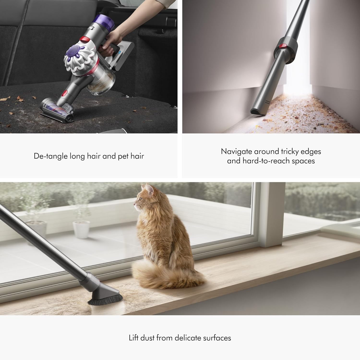 Dyson V8 Plus Cordless Vacuum, Cleans Hard Floors and Carpets, Detangles, Converts to Handheld, 115AW, 2 Power Modes, Up to 40 Minutes¹ woonhhop