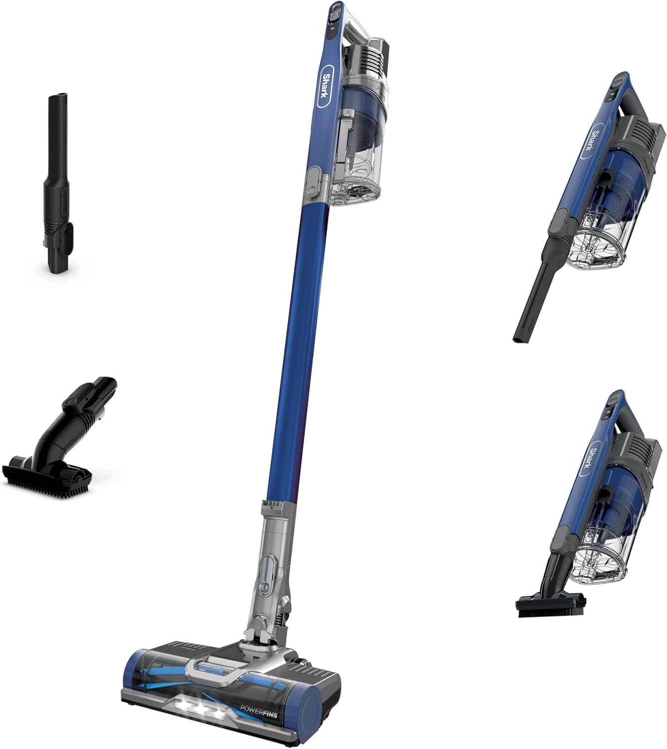 Shark Cordless Vacuum Cleaner, HEPA Filter, Lightweight, Portable, Rechargeable, Pet Hair Pickup, Removable Handheld, Crevice, Upholstery & Dusting Brush Included, 40-min runtime, Red, IZ362H woonhhop