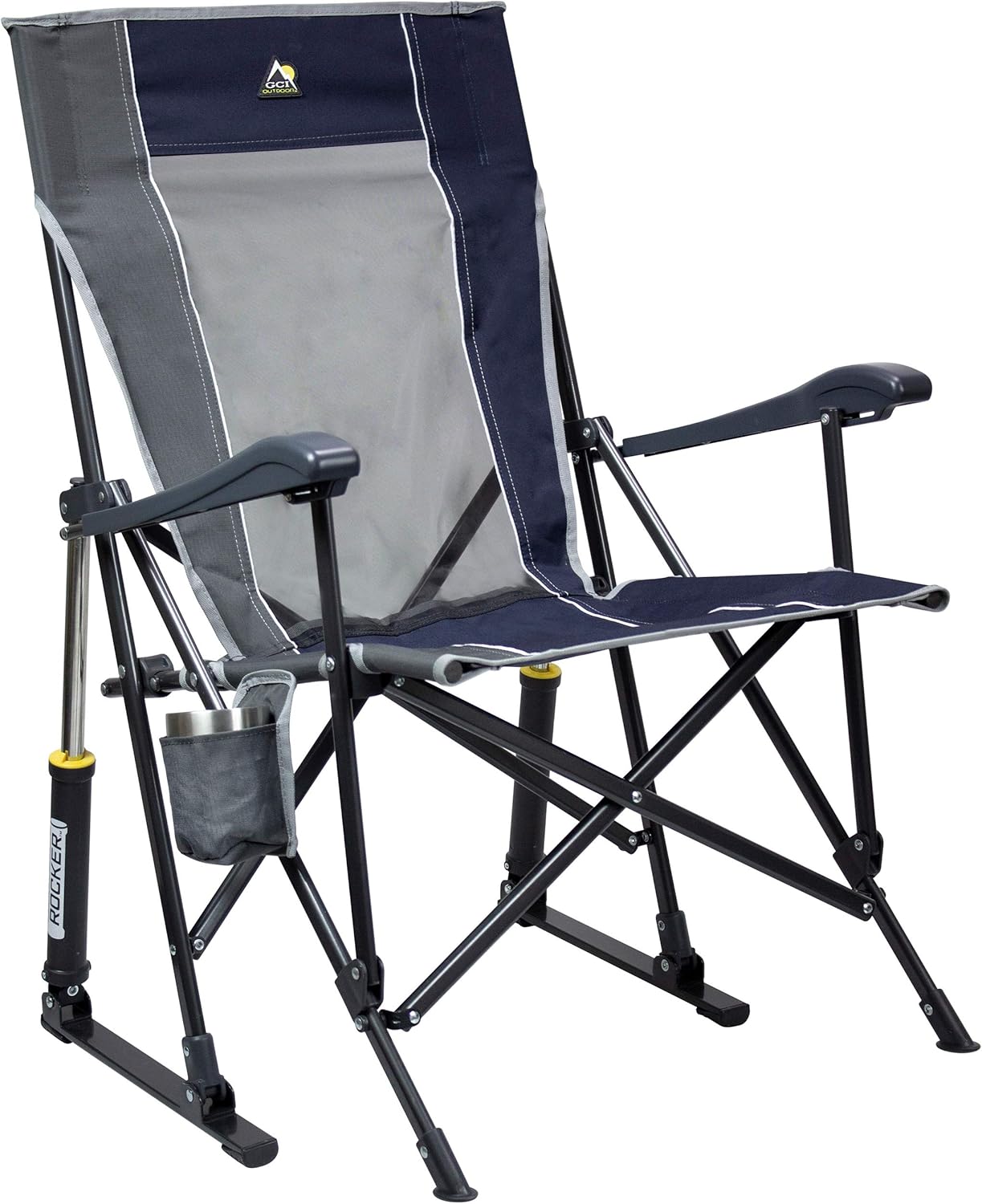 GCI Outdoor Sunshade Rocker Outdoor Rocking Chair with Canopy woonhhop